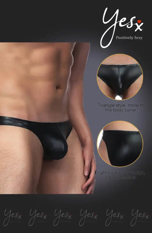 Experience Timeless Elegance with YesX YX969 Men’s Briefs in Black