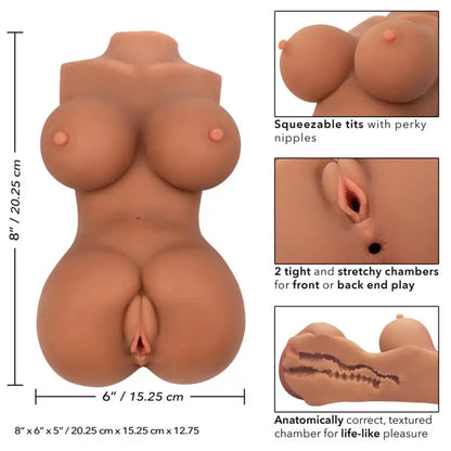 Experience Ultimate Pleasure with Body Banger Flesh Brown Masturbator