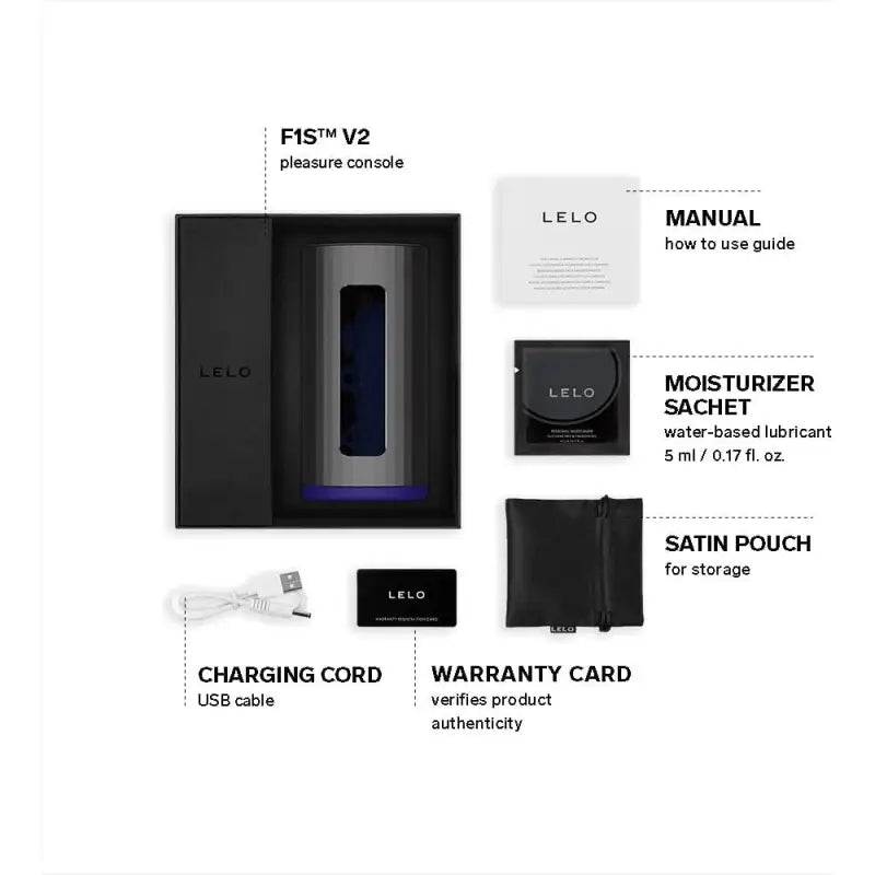 Experience Ultimate Pleasure with Lelo F1S V2X Vibrating Masturbator Blue