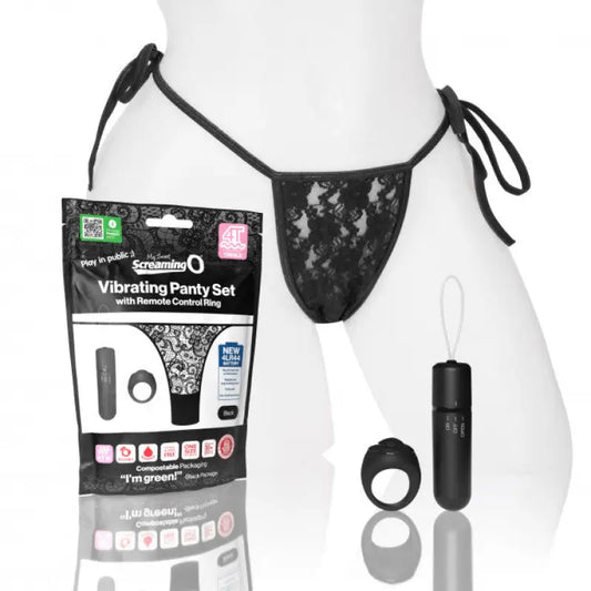 My Secret Screaming O 4T Panty Vibe - Black