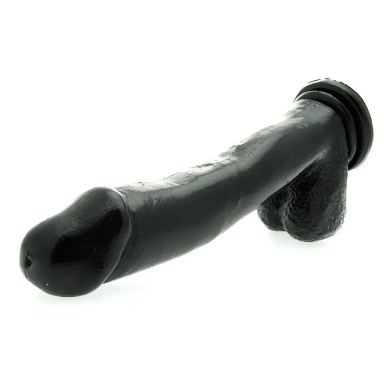 Experience Ultimate Pleasure with the Basix 12 Inch Dong Suction Cup Black