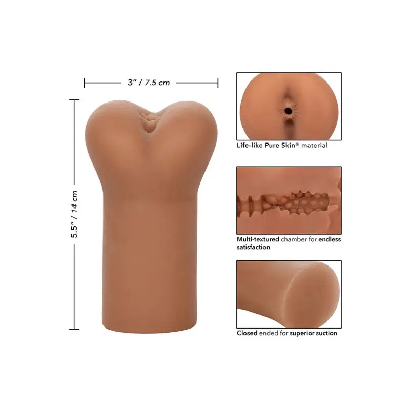 Experience Ultimate Pleasure with the Boundless Anus Masturbator Flesh Brown
