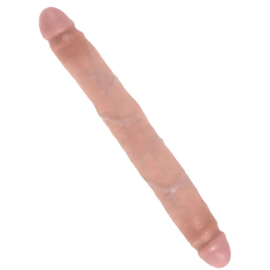 Experience Ultimate Pleasure with the King Cock Slim Double Dildo Flesh
