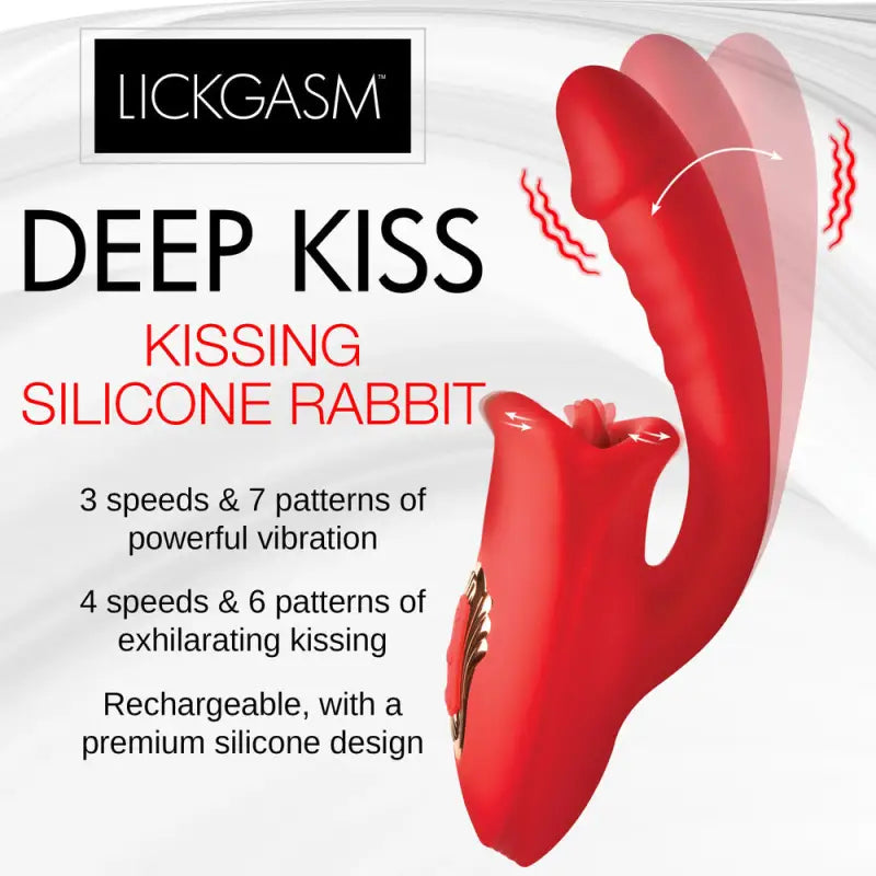 Experience Ultimate Pleasure with the Kissing Silicone Rabbit Vibrator