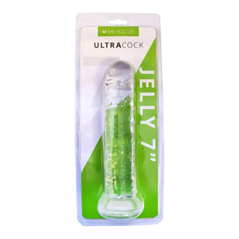 Experience Ultimate Pleasure with the Ultra Cock Clear Jelly Dildo
