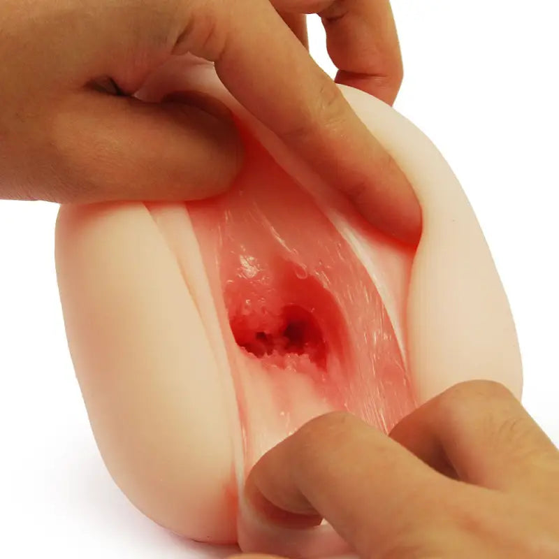 Experience Ultimate Pleasure with Utensil Race Double Material Layer Masturbator