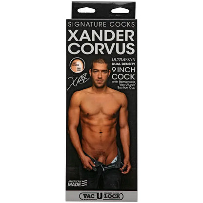 Experience Ultimate Pleasure with VacULock Xander Corvus 9 Inch Cock Dildo