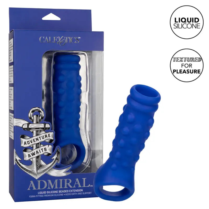 Experience Unmatched Pleasure with Admiral Beaded Extension Liquid Silicone Tool