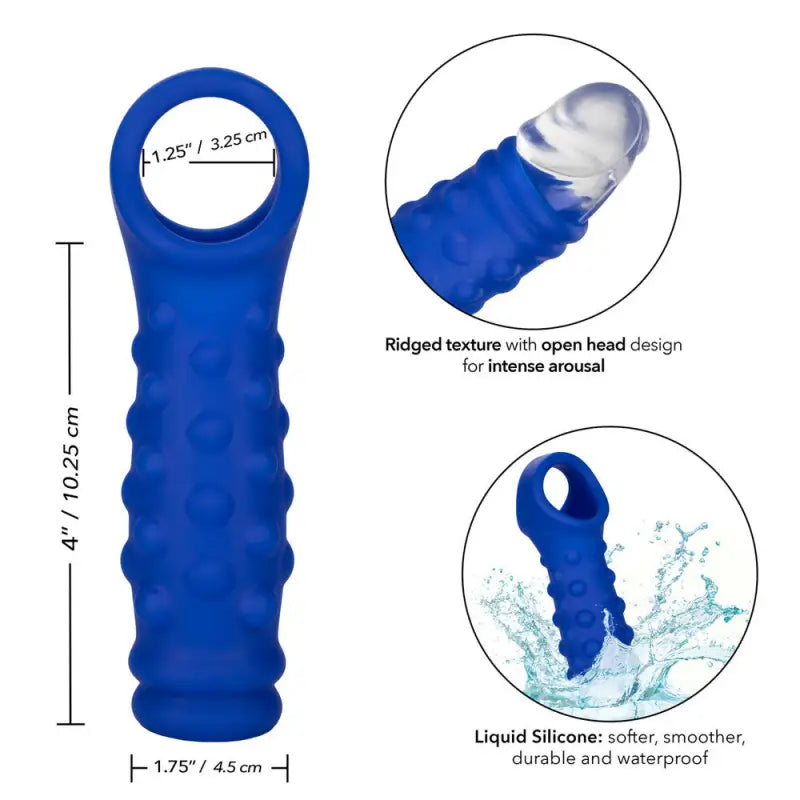 Experience Unmatched Pleasure with Admiral Beaded Extension Liquid Silicone Tool