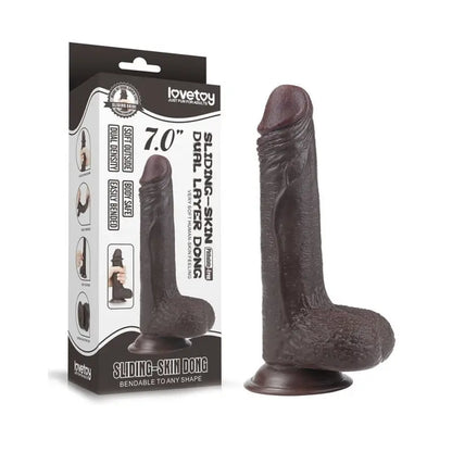 Experience Unmatched Pleasure with Lovetoy Sliding Skin Realistic Dual-Layer Dildo