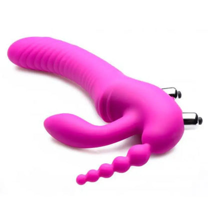 Experience Unmatched Pleasure with Regal Rider Vibrating Silicone Strapless