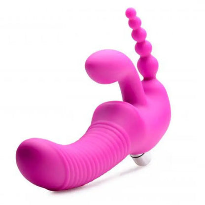 Experience Unmatched Pleasure with Regal Rider Vibrating Silicone Strapless