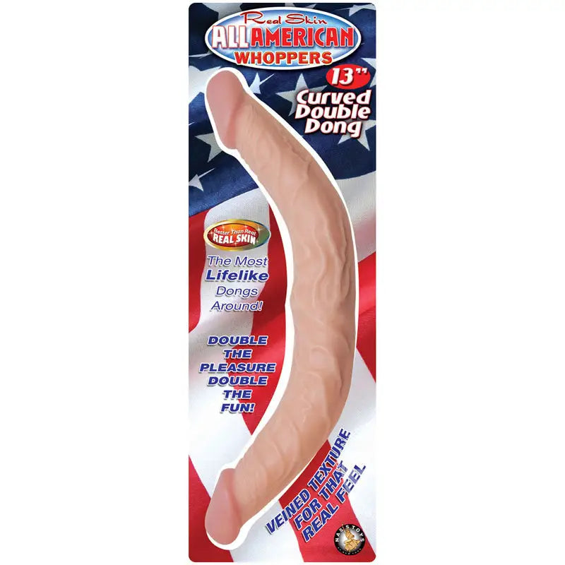 Experience Unmatched Pleasure with the American Whopper Curved Double Dong