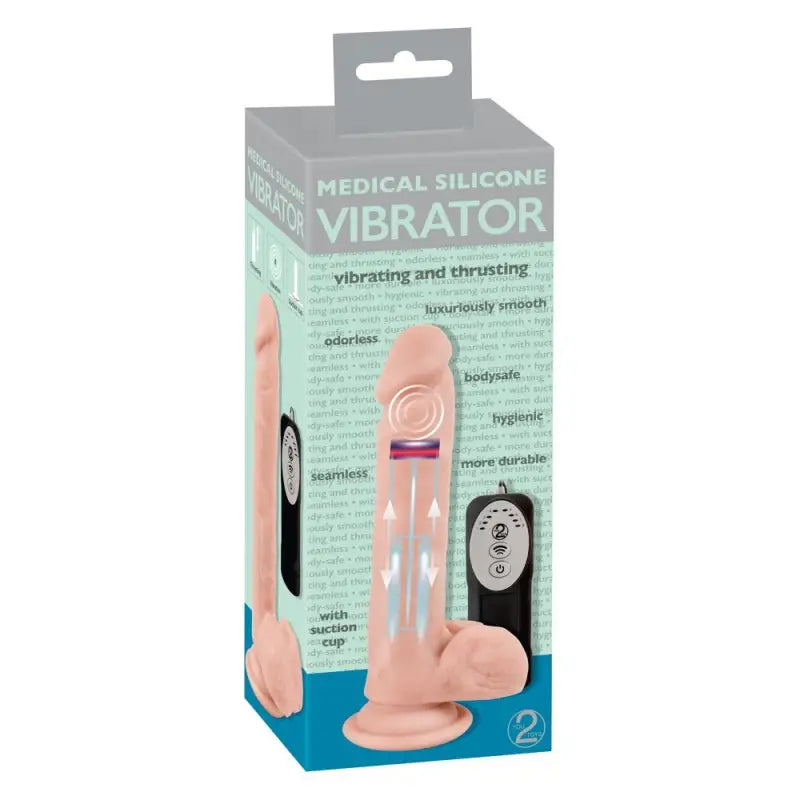 Experience Unmatched Pleasure with the Medical Silicone Thrusting Vibrator
