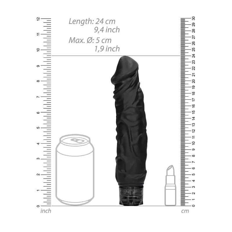 Experience Unmatched Pleasure with the Realistic 10 Speed Vibrator Black