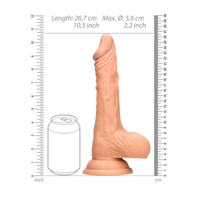 Experience Unmatched Pleasure with the RealRock 10 Inch Dong Testicles Flesh