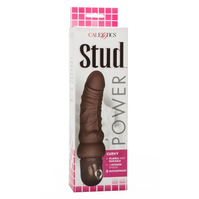 Experience Unmatched Pleasure with the Waterproof Curvy Brown Power Stud