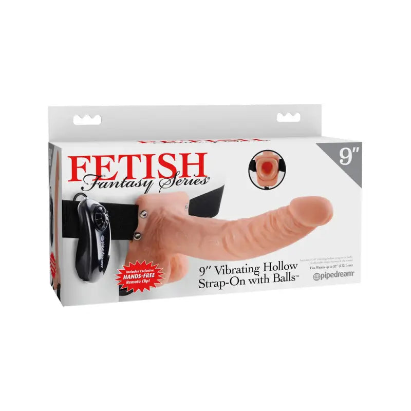 Explore the Fetish Fantasy Series 9 Inch Vibrating Hollow Strap