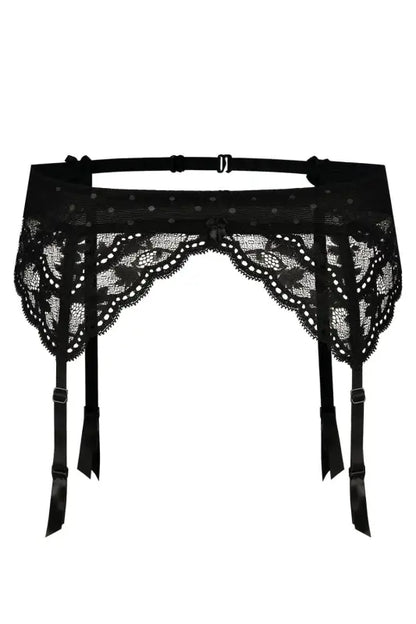 Exquisite Roza Lagerta Suspender Belt Black for Ultimate Elegance