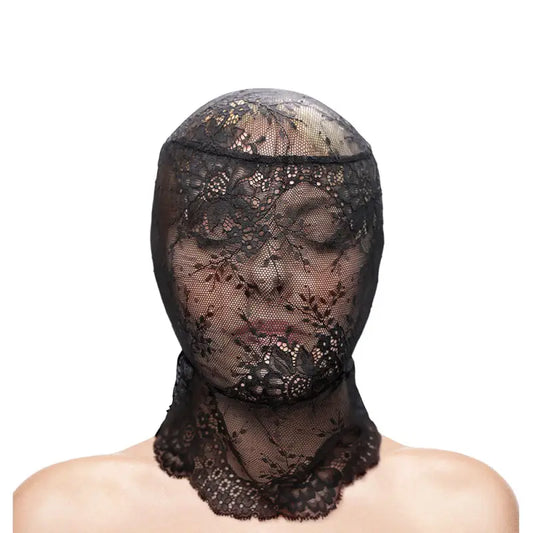Fetish and Fashion Lace Hood for Submissive Play and Elegance