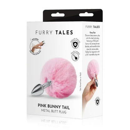 Furry Tales Pink Bunny Tail Butt Plug for Enchanting Adventures