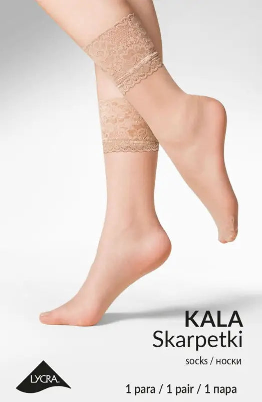 Gabriella Kala Sock 690 Black with Exclusive Pattered Comfort - One Size