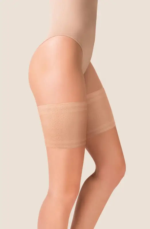 Gabriella Mesh Thigh Band 511 in Beige for Timeless Elegance