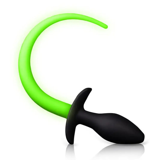 Glow In The Dark Puppy Tail Butt Plug for Unmatched Sensations