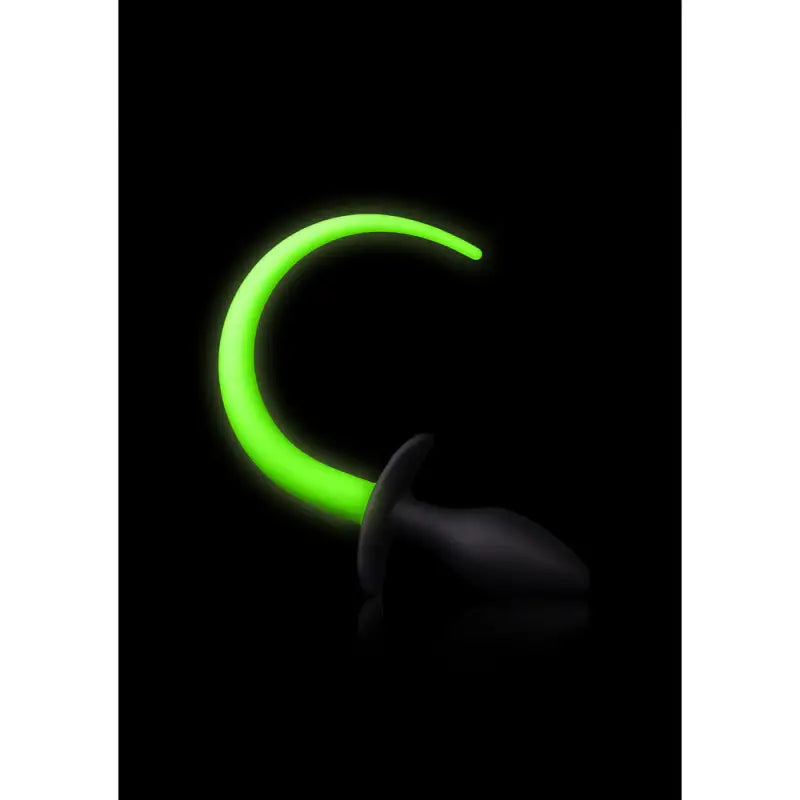 Glow In The Dark Puppy Tail Butt Plug for Unmatched Sensations