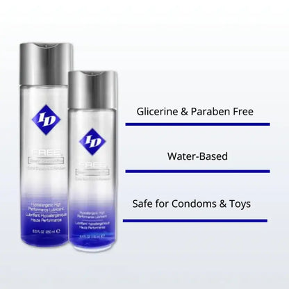 ID Free Hypoallergenic Waterbased Lubricant 65ml for Ultimate Comfort