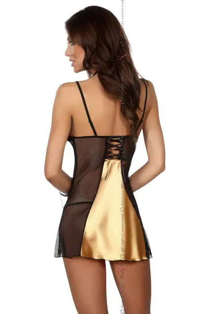 Ignite Passion with the Beauty Night BN6338 Michele Chemise Gold