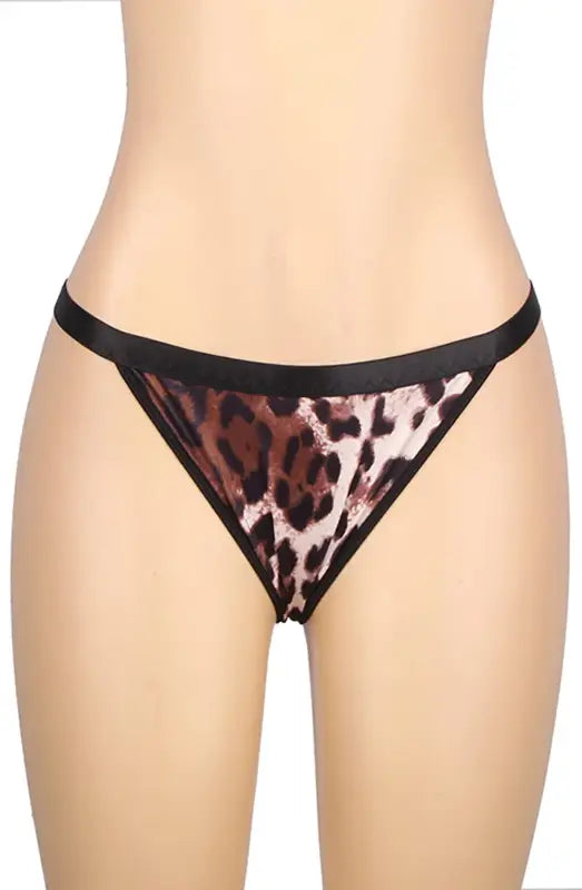Ignite Passion with the Stunning YX837 Leopard Print Set - XL/2XL