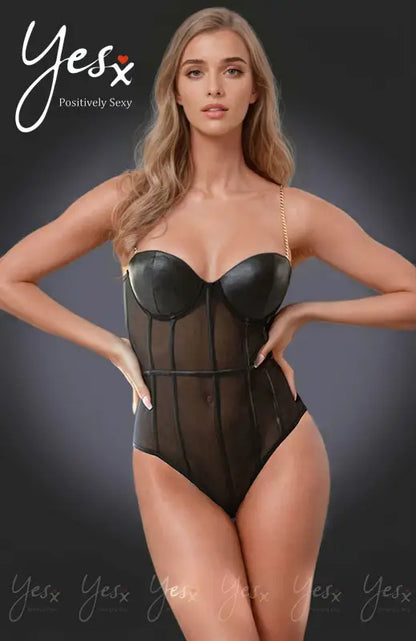 Ignite Passion with the YesX YX988 Bodysuit Black for Ultimate Confidence