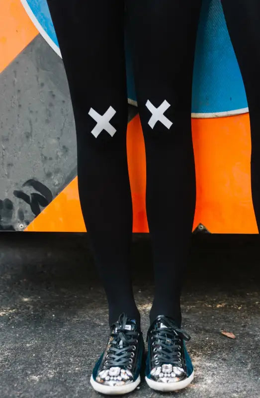 Ignite Passion with Zohara Light Grey Print Tights for Confident Style