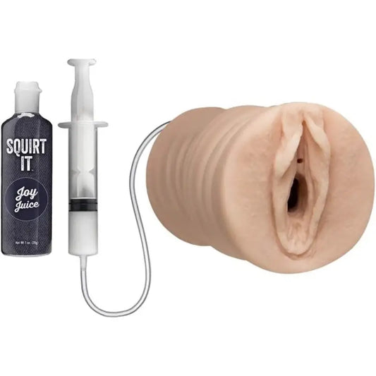 Ignite Your Passion with the Joy Juice Vanilla Squirting Pussy Stroker