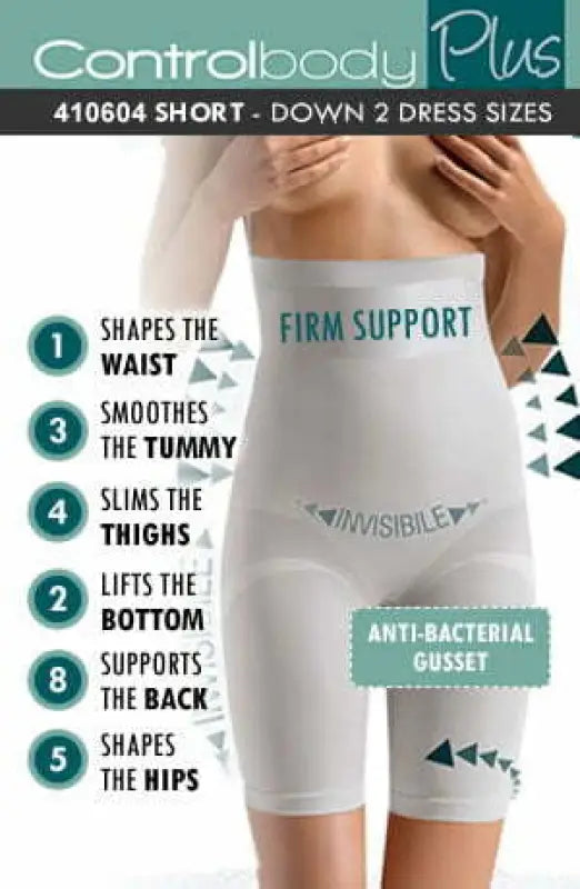 Indulge in Comfort with High Waist Long Shaping Shorts Bianco - S/M
