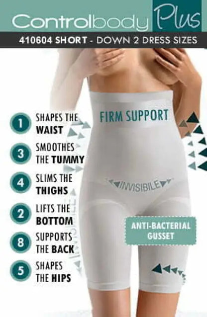 Indulge in Comfort with High Waist Long Shaping Shorts Bianco - S/M