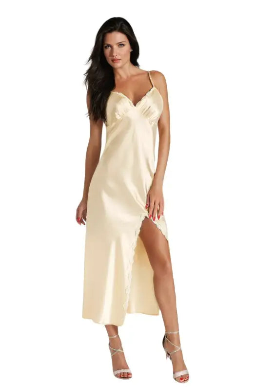 Indulge in Elegance with the Irall Arabella Nightdress Cream