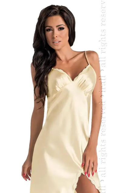 Indulge in Elegance with the Irall Arabella Nightdress Cream