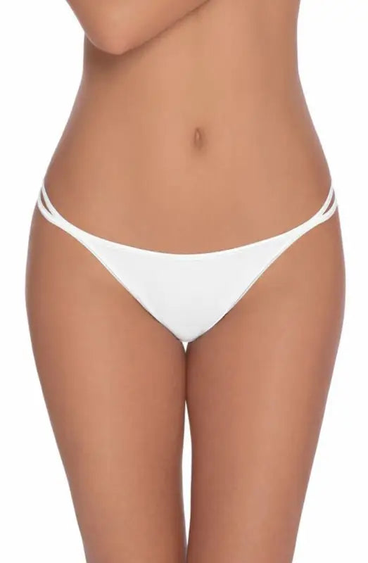 Indulge in Elegance with the Roza Agnez White Sexy Thong