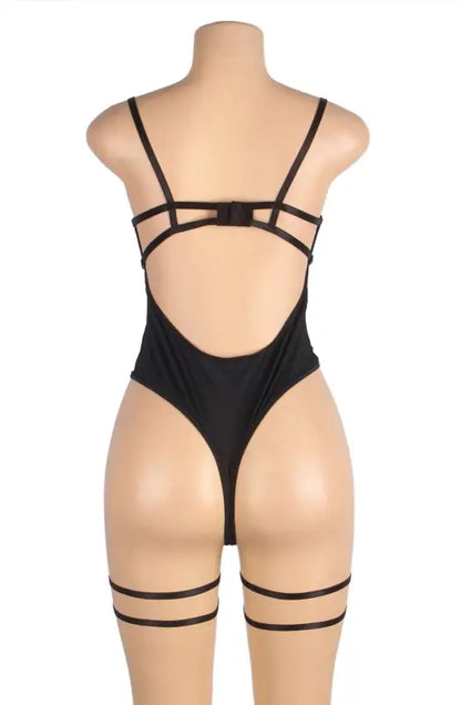 Indulge in Elegance with the YesX YX859 Black One-Piece Mesh Bodysuit