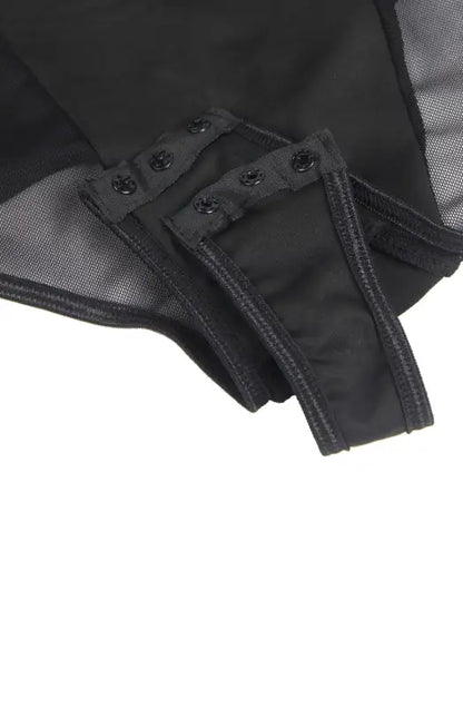 Indulge in Elegance with the YesX YX859 Black One-Piece Mesh Bodysuit