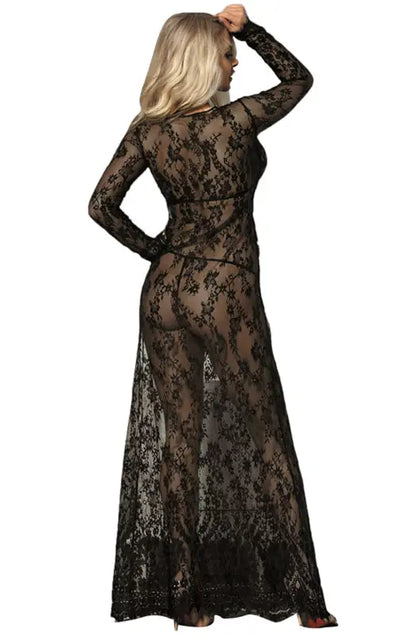 Indulge in Elegance with YesX YX826 Long Gown and Thong Set