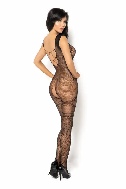 Indulge in Luxury with Beauty Night BN6588 Oriana Black Bodystocking - One Size (S-L)
