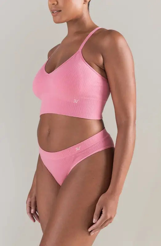 Indulge in Luxury with TENCEL™ High Leg Brief in Rose Pink