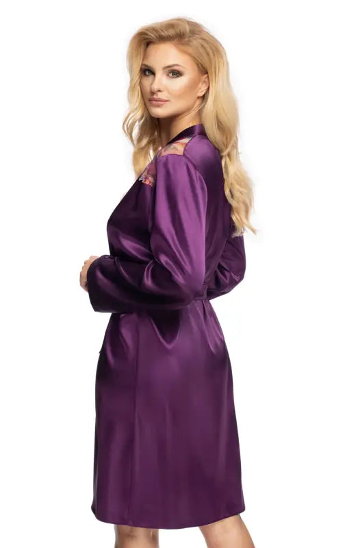 Indulge in Luxury with the Irall Shelby Dressing Gown Purple