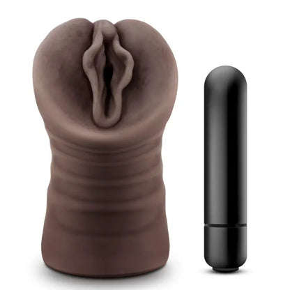 Indulge in Pleasure with Hot Chocolate Alexis Vagina Vibrating Masturbator