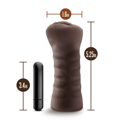 Indulge in Pleasure with Hot Chocolate Alexis Vagina Vibrating Masturbator