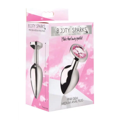 Indulge in Pleasure with the Booty Sparks Pink Gem Medium Anal Plug