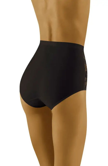 Indulge in Wolbar Eleganta Black with Beautiful Embroidered Floral Details